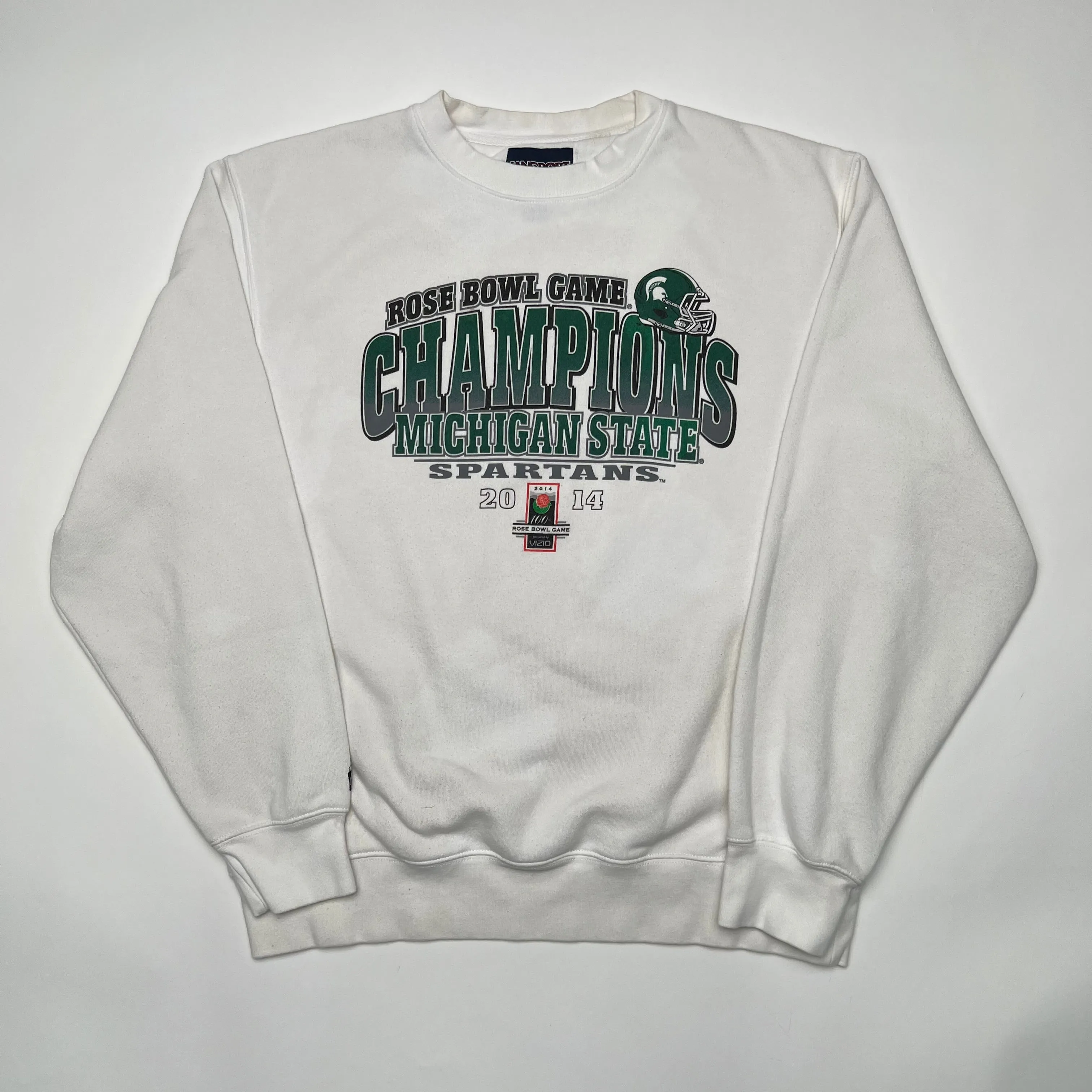 '14 White Michigan State Rose Bowl Champ x Jansport Crewneck (L/XL)