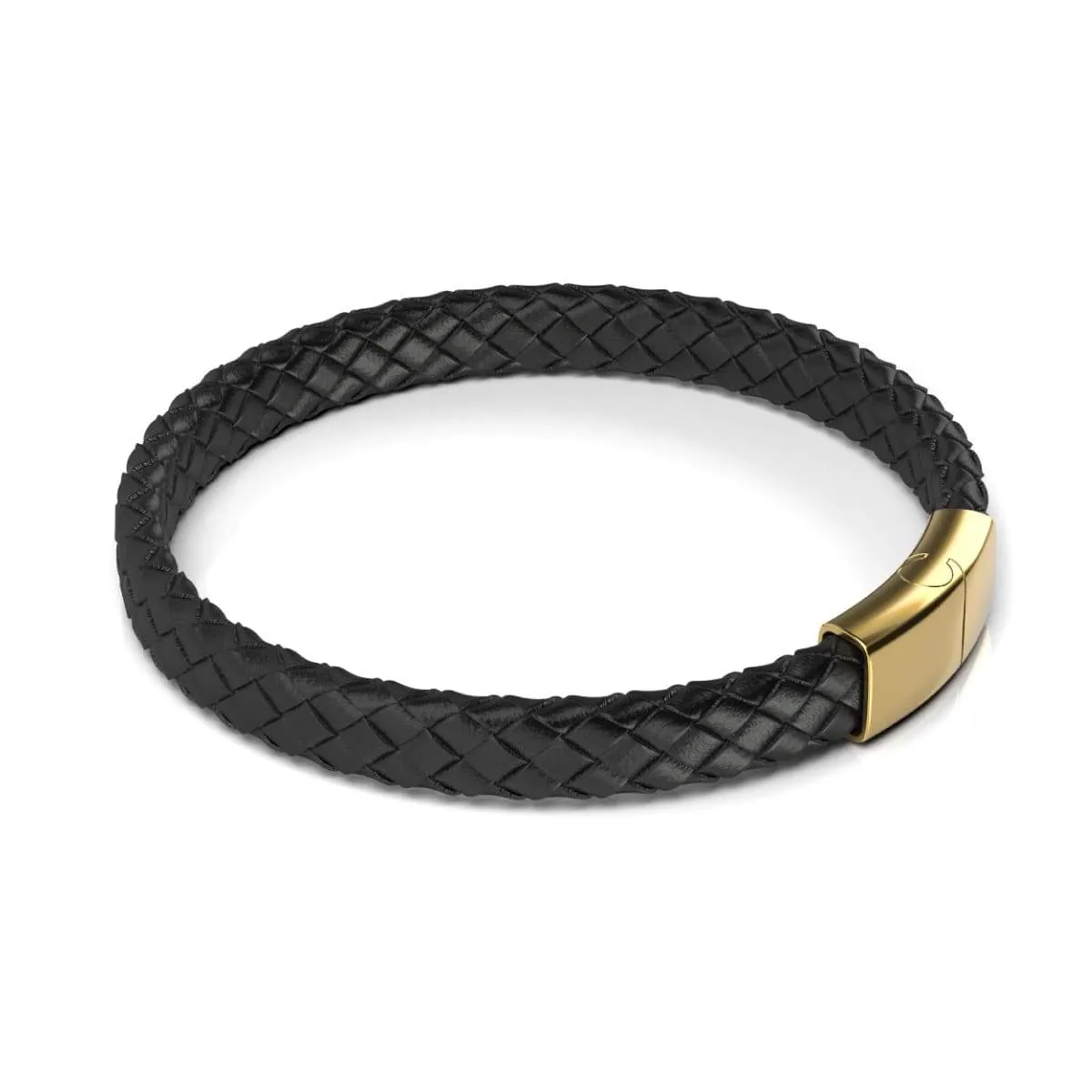 18k Gold | Infinity Braid | Mini Leather Bracelet