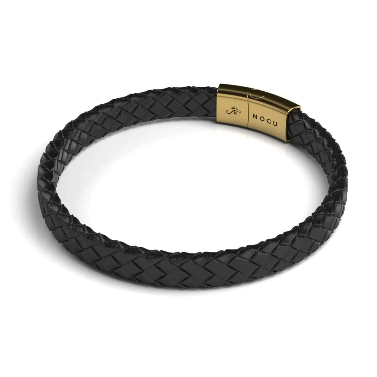 18k Gold | Infinity Braid | Mini Leather Bracelet