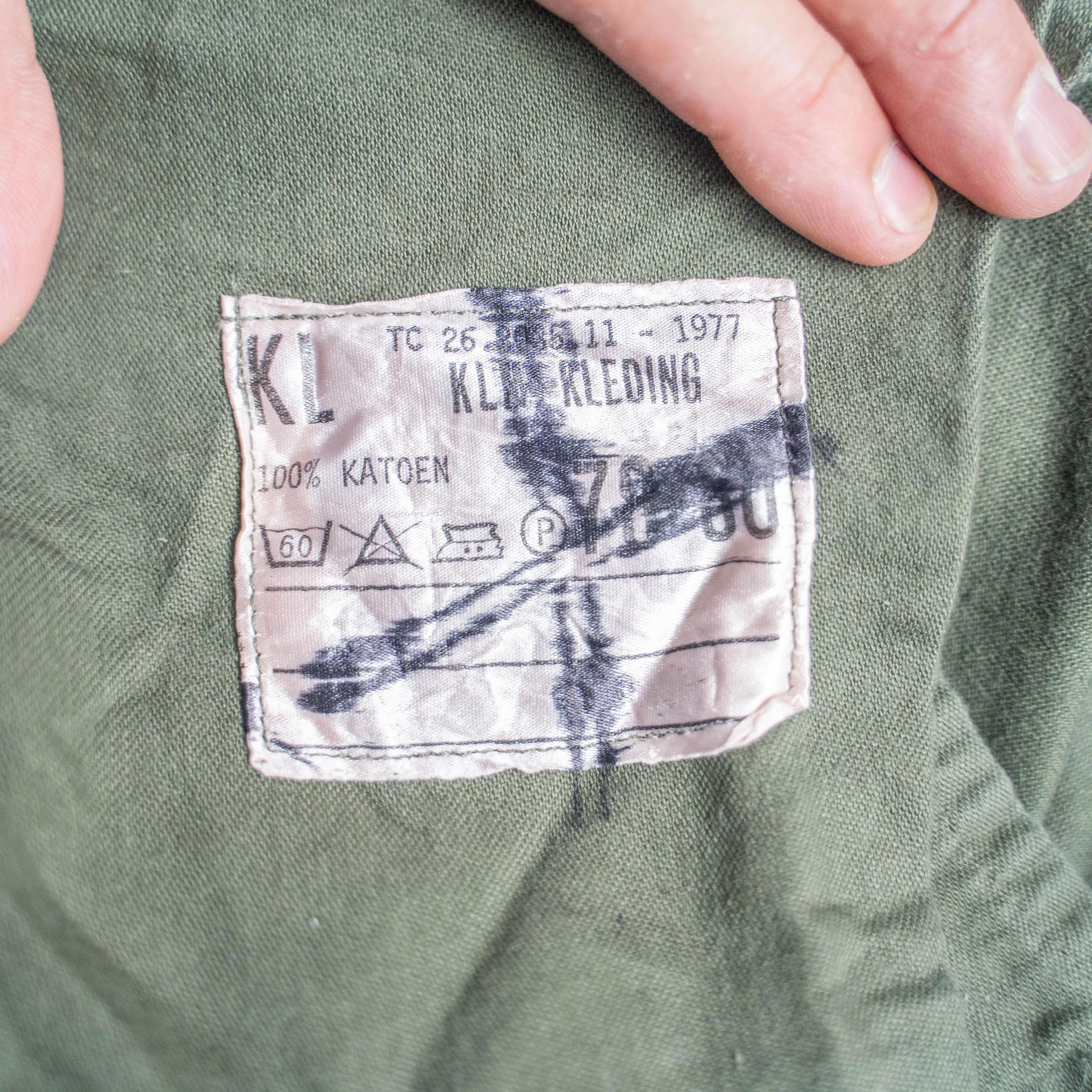 1970s Dutch military cargo pants