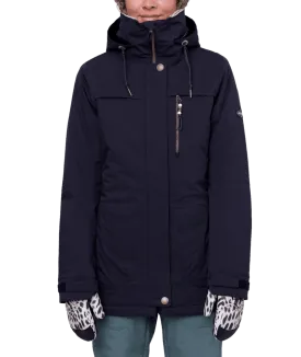 686 Women's Spirit Insulated Snowboard Jacket Black Geo Jacquard 2024