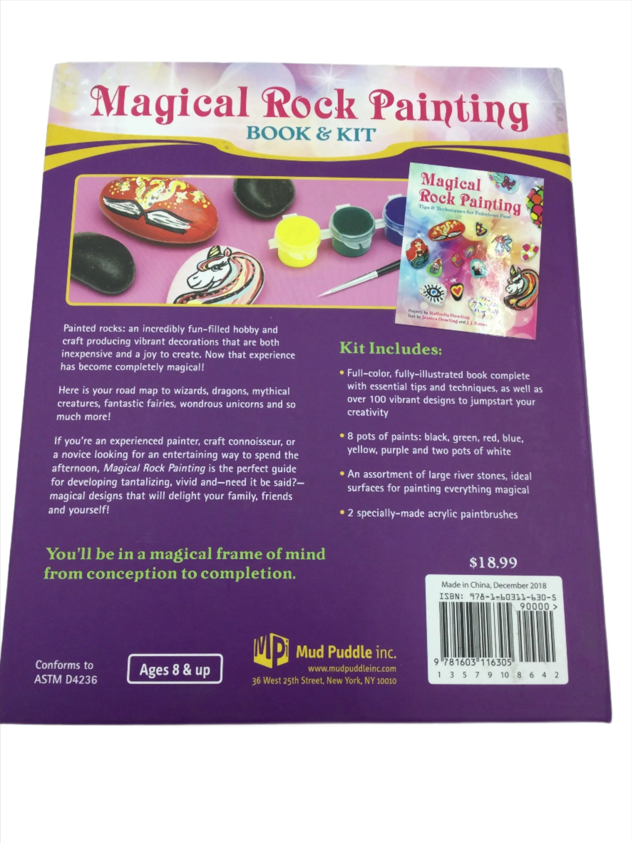 Activity Kit, Magic Rock Painting Book & Kit