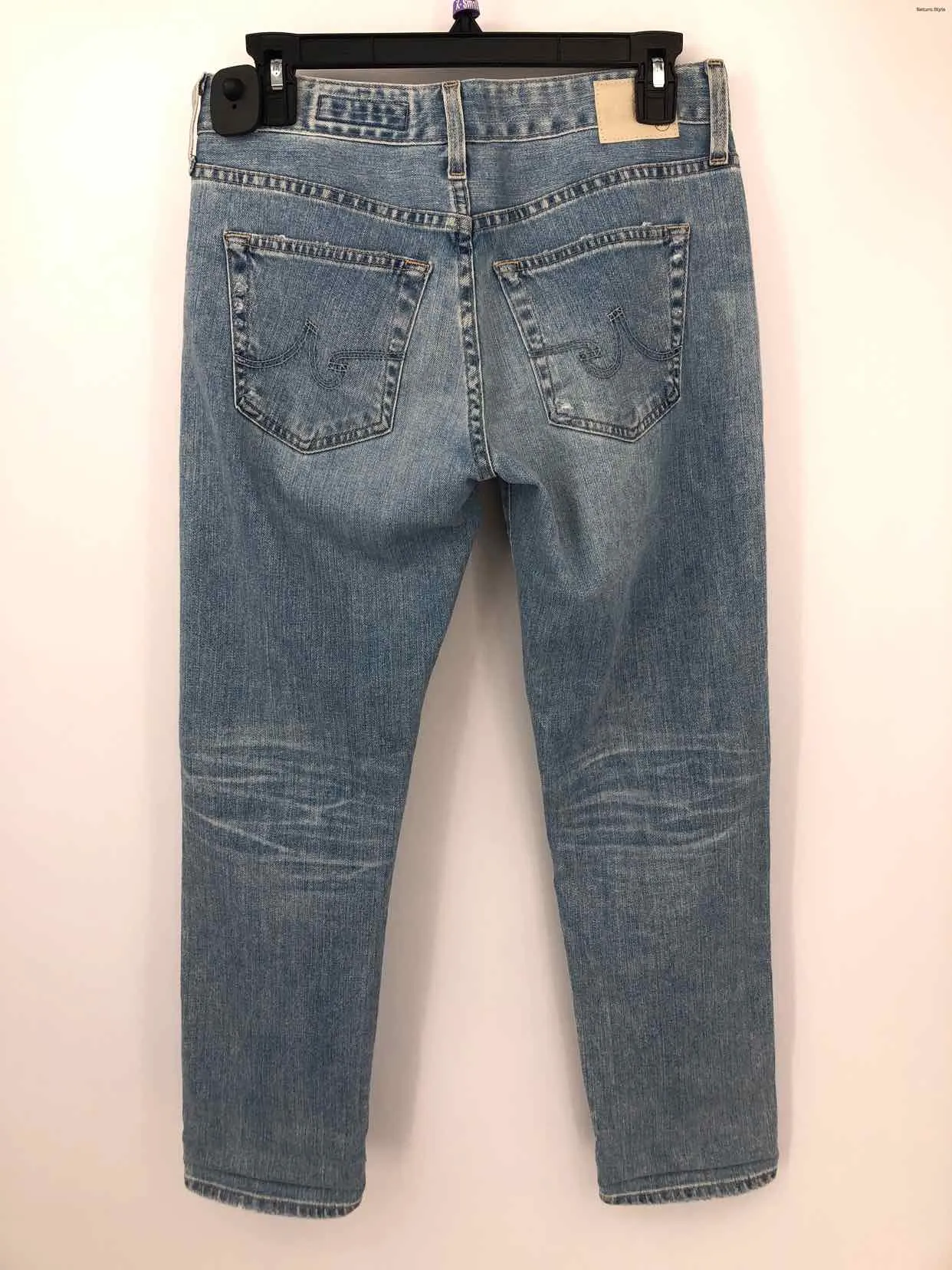 ADRIANO GOLDSCHMIED Blue Denim Mid Rise - Straight Leg Size 25 (XS) Jeans