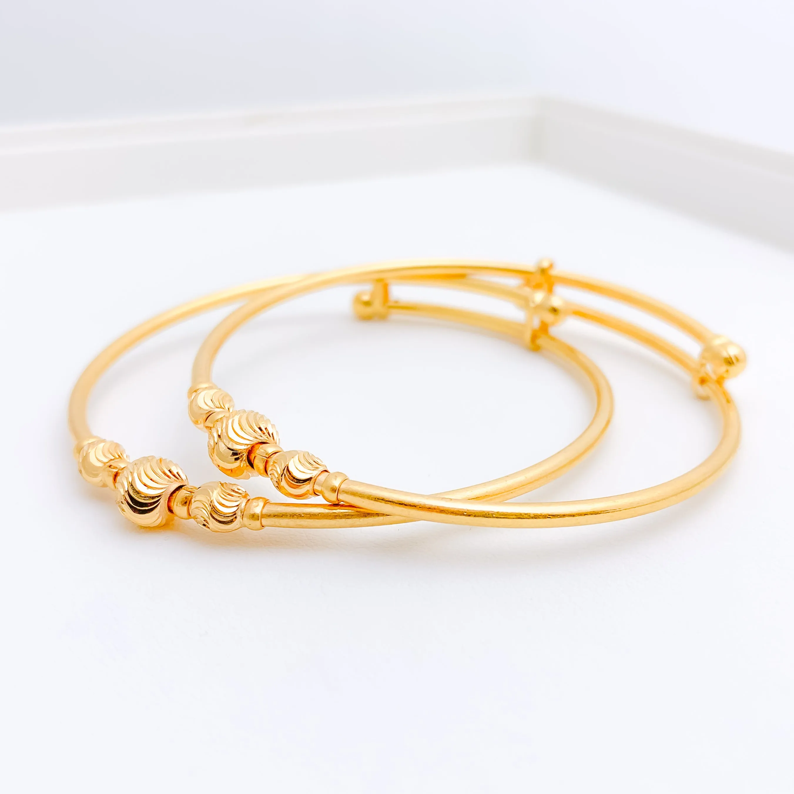 Adult Adjustable Lightweight Bangle Pair