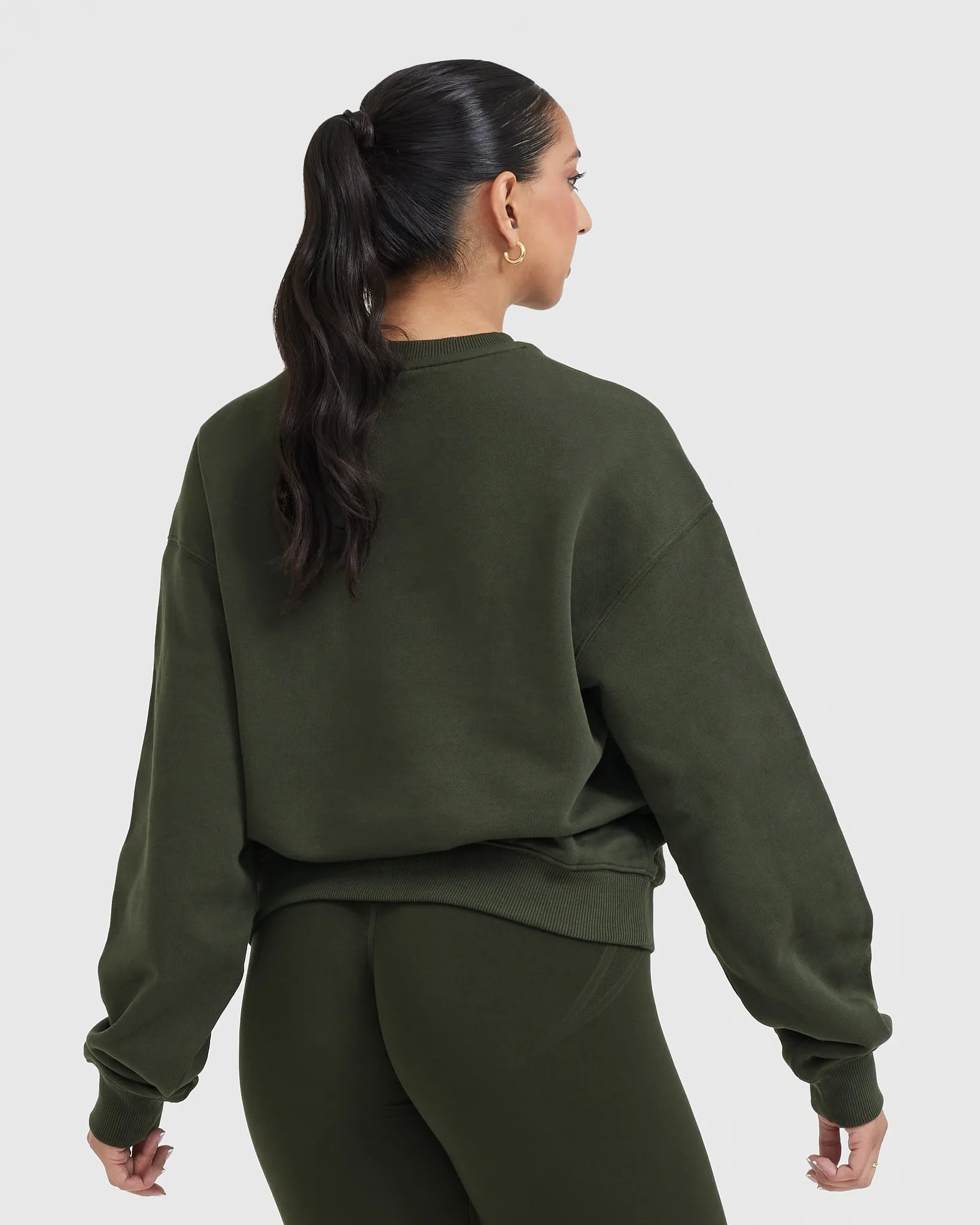 All Day Lightweight Oversized Sweatshirt | Khaki