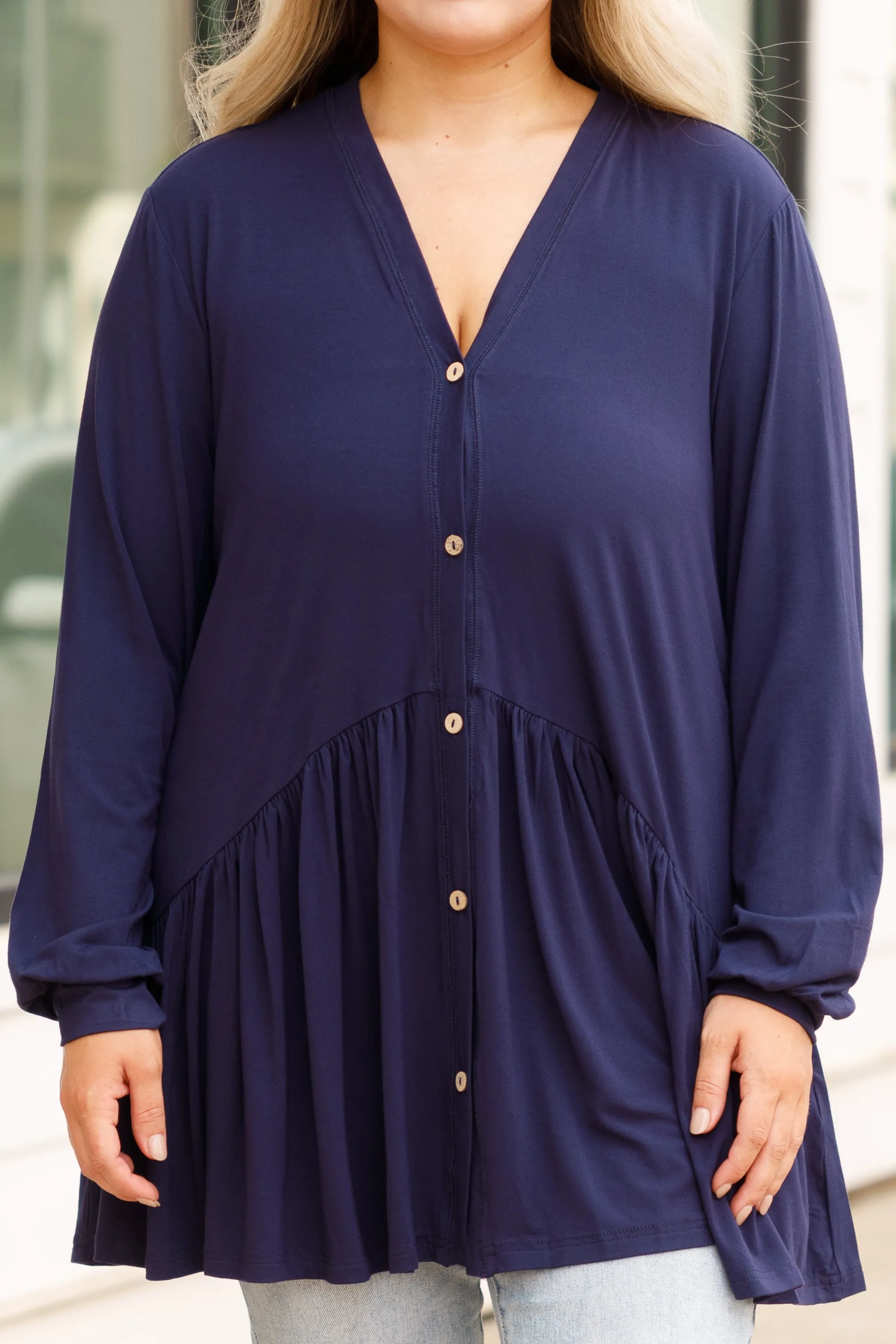 All The Emotions Tunic, Navy