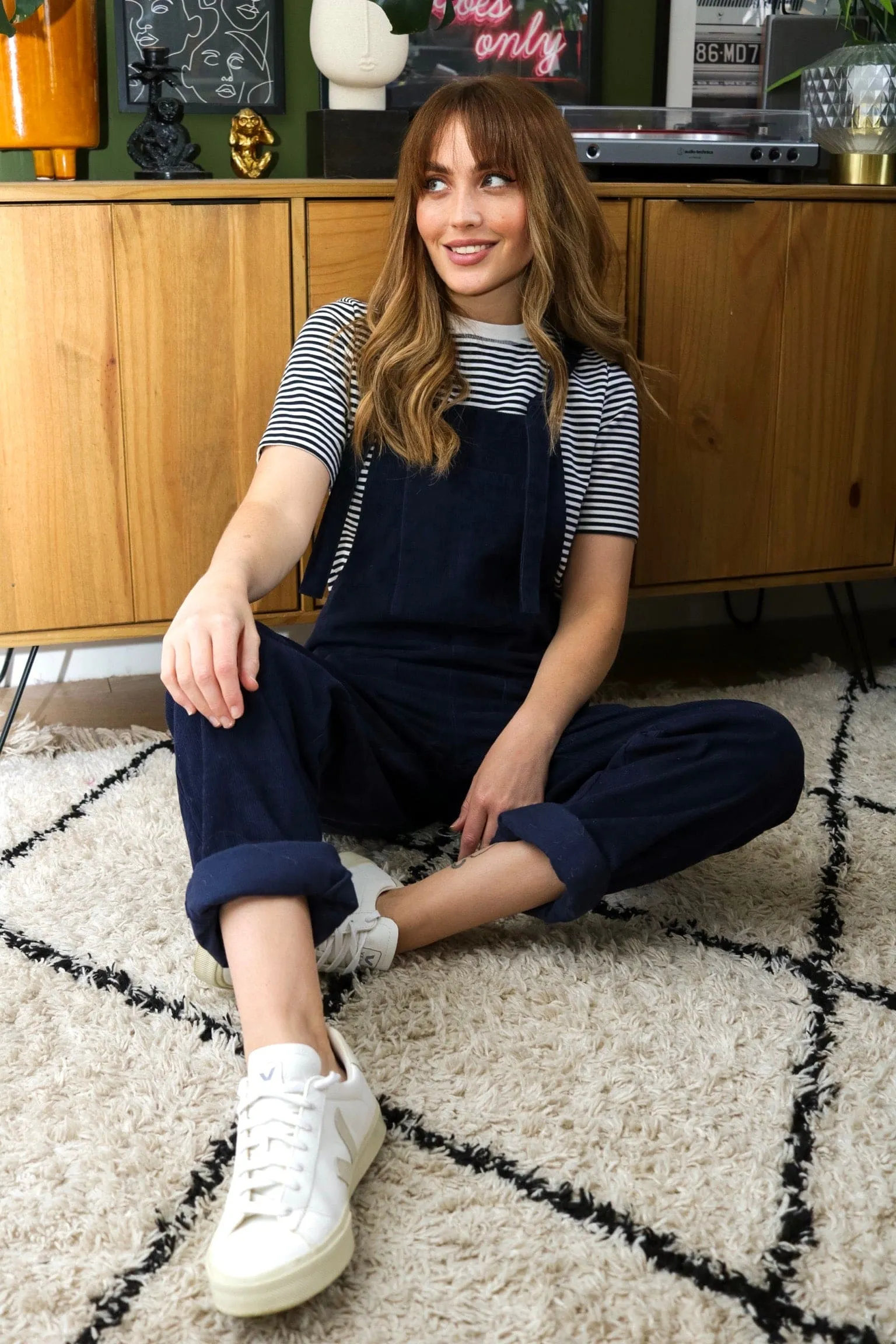 Alma Navy Dungarees