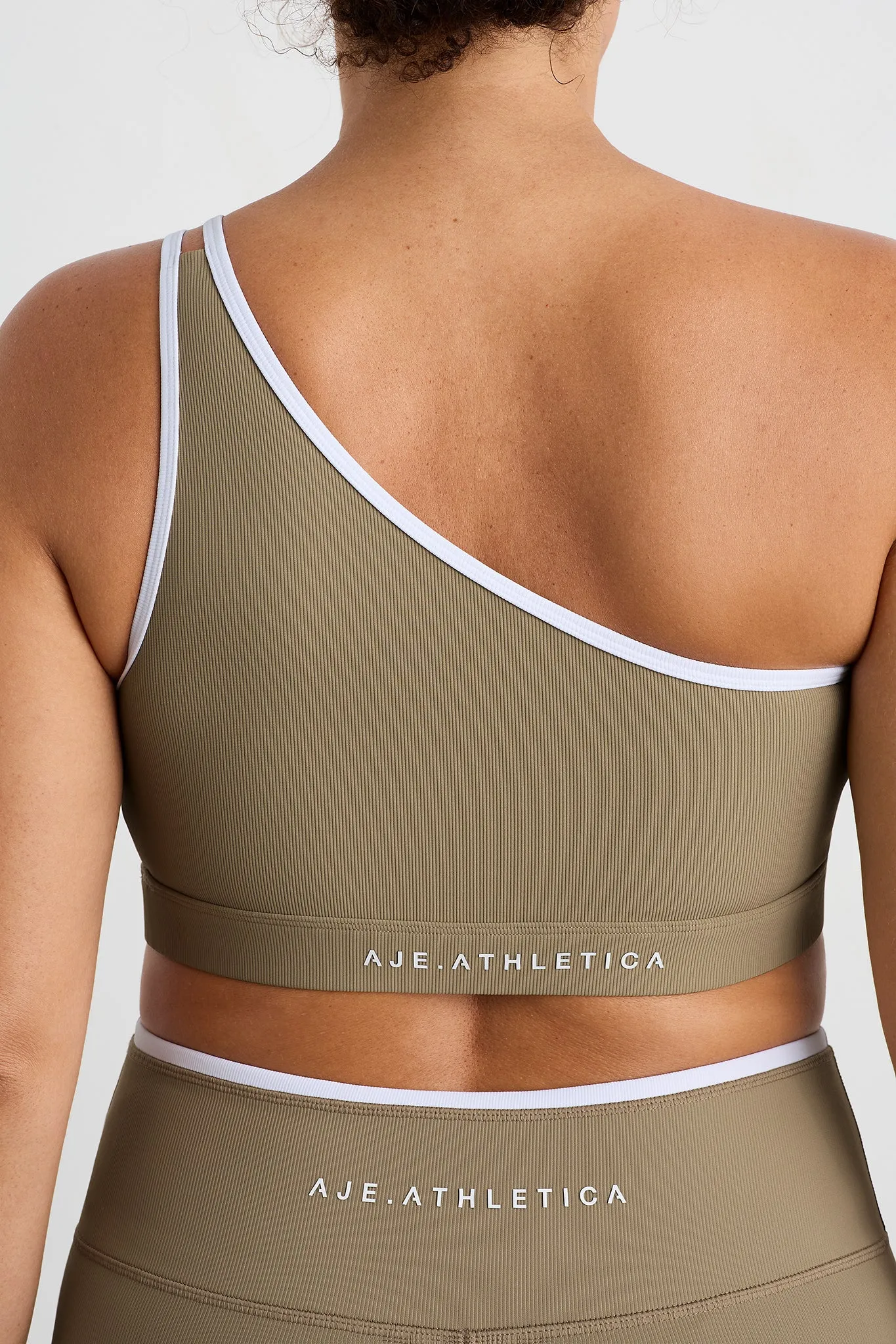 Asymmetric Ribbed Sports Bra 390