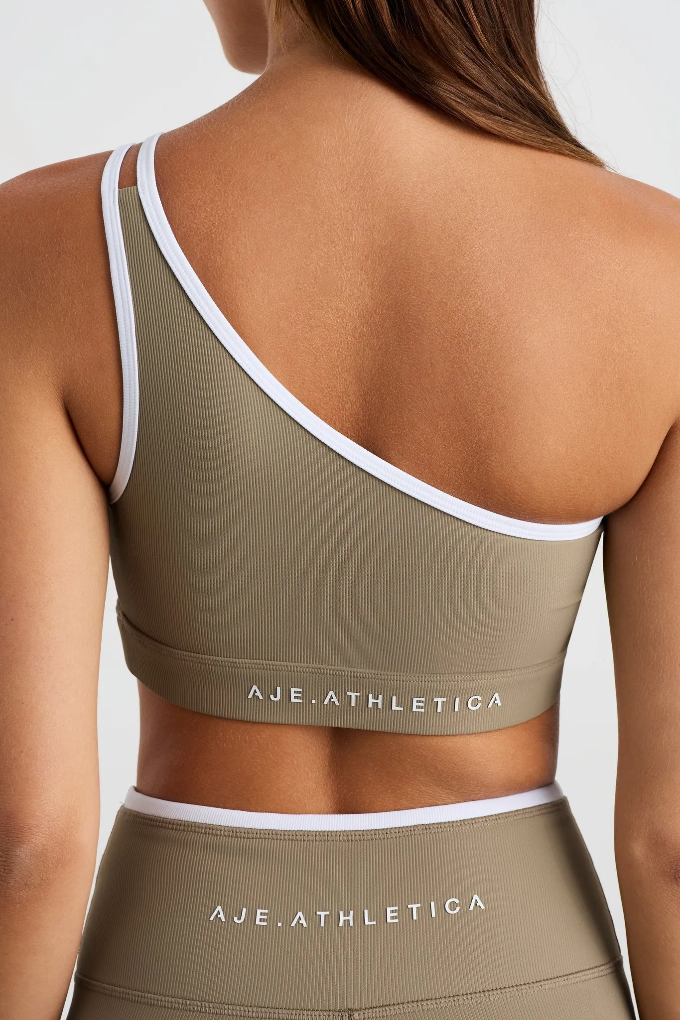 Asymmetric Ribbed Sports Bra 390