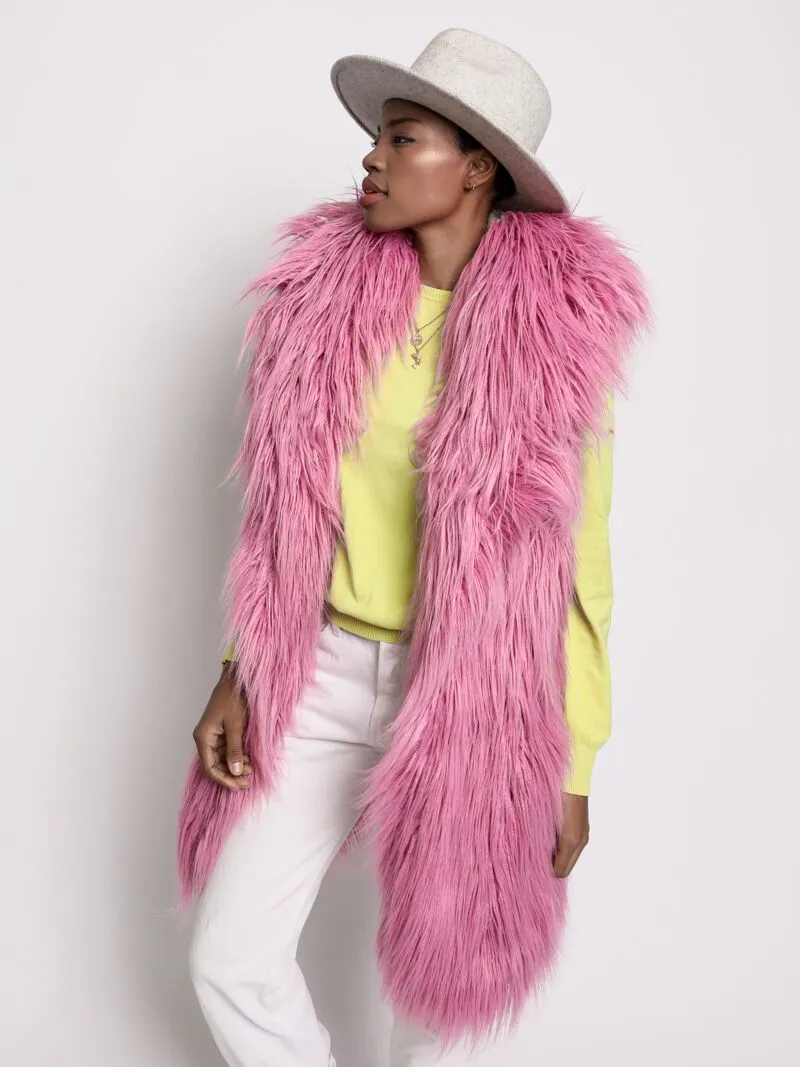 Ballerina Faux Fur Long Vest