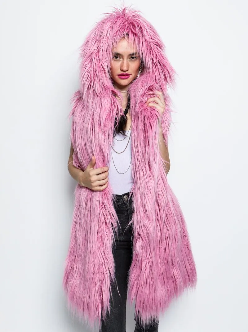 Ballerina Faux Fur Long Vest