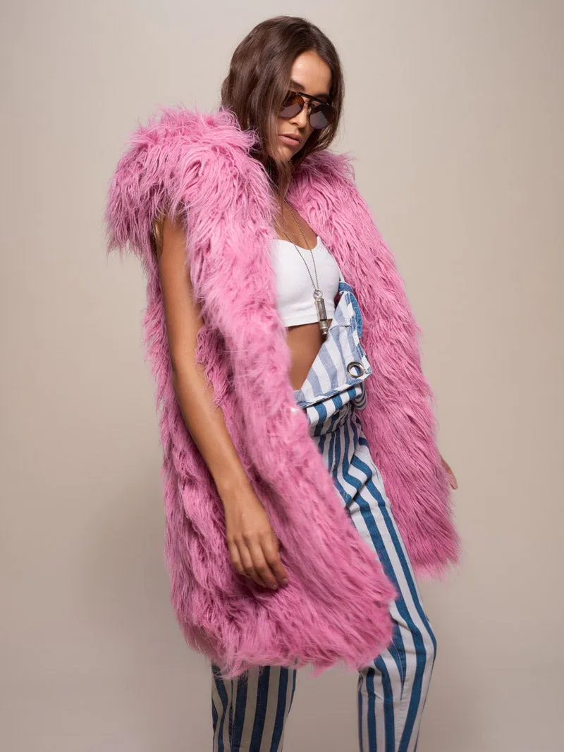 Ballerina Faux Fur Long Vest