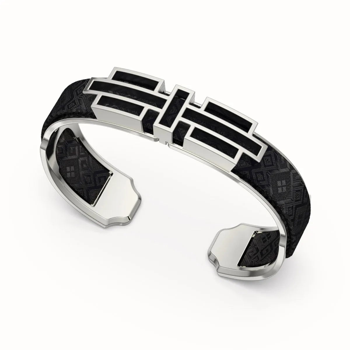 Ban Zu Silk Cuff - Obsidian Black