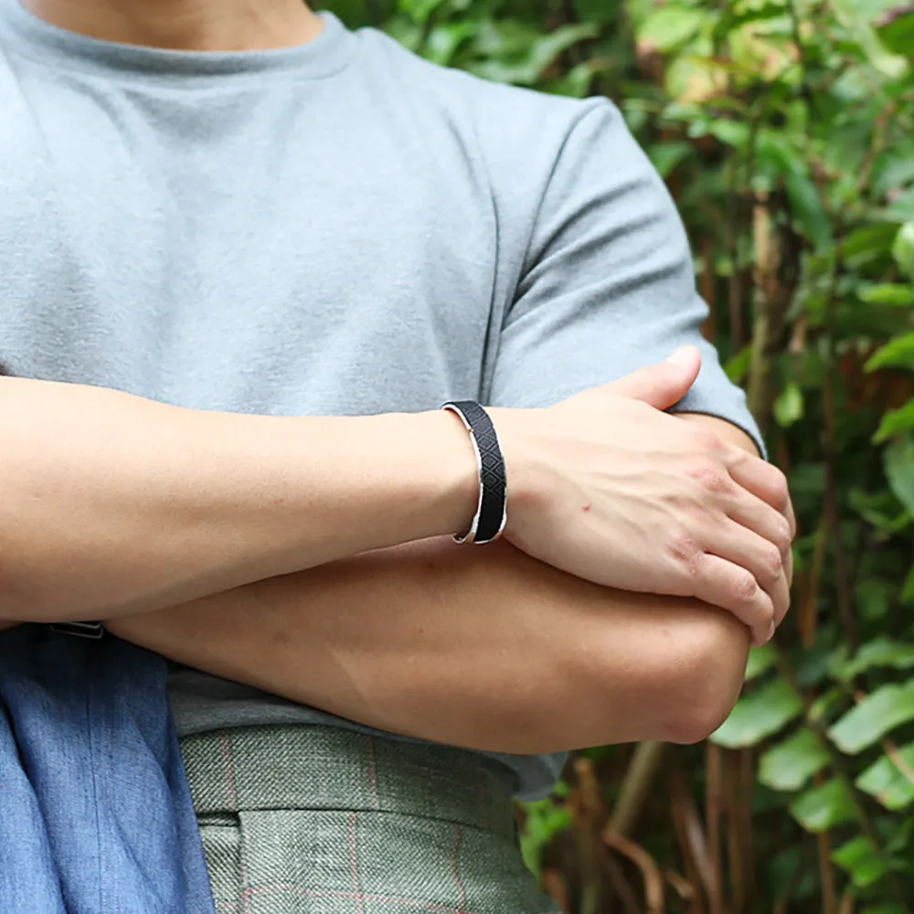 Bare Silk Cuff - Celestial Blue