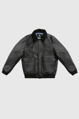 Baron Mens Bomber Leather Jacket