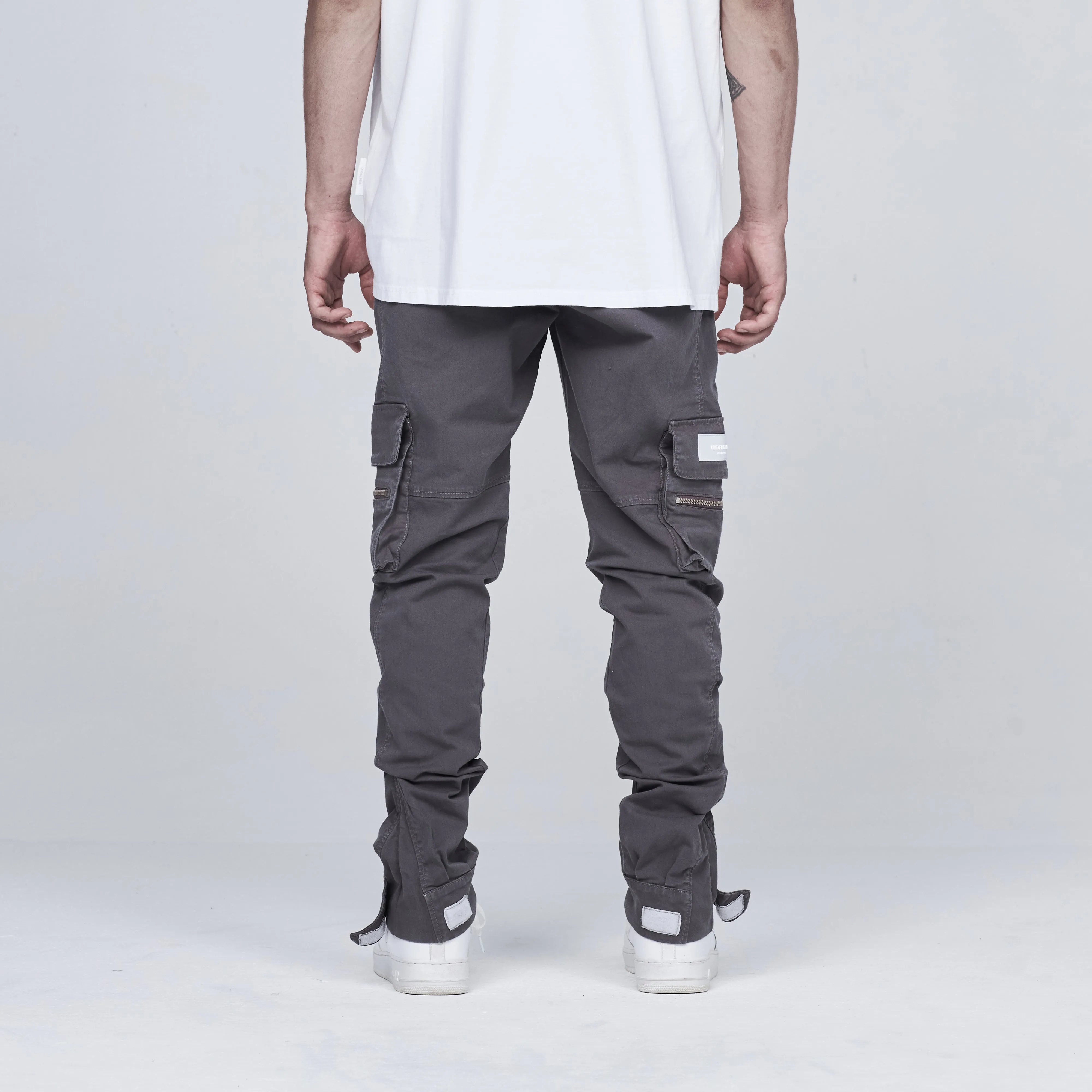 Basics Slim Cargo Pants Silver