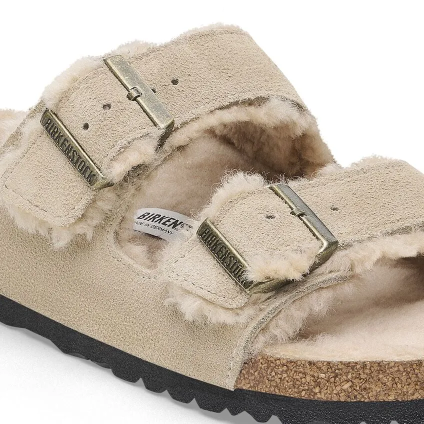 Birkenstock Arizona Shearling - Taupe Suede