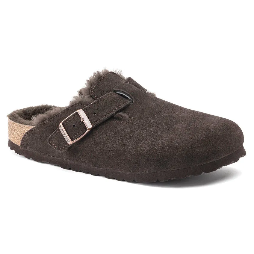 Birkenstock Boston Shearling - Mocha Suede