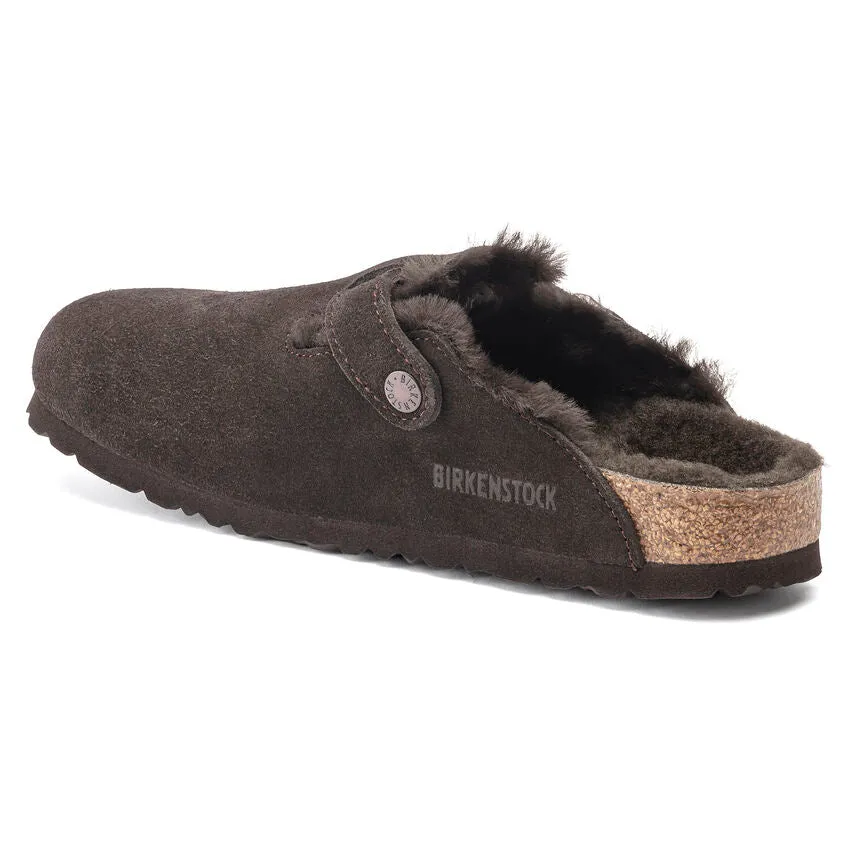 Birkenstock Boston Shearling - Mocha Suede