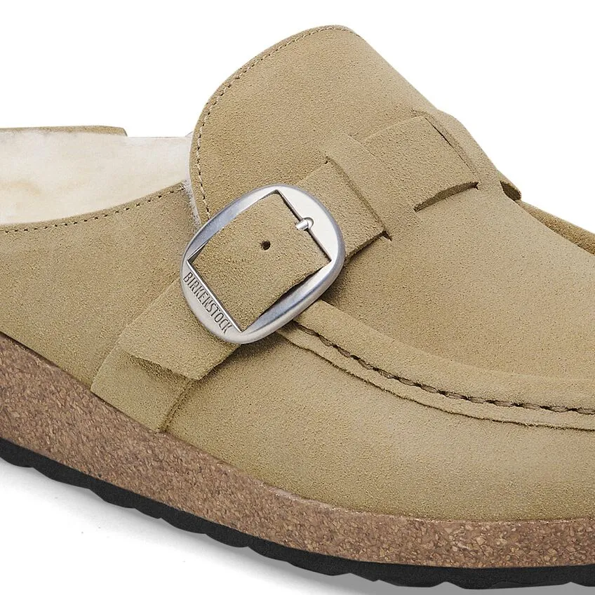 Birkenstock Buckley Shearling - Taupe Suede