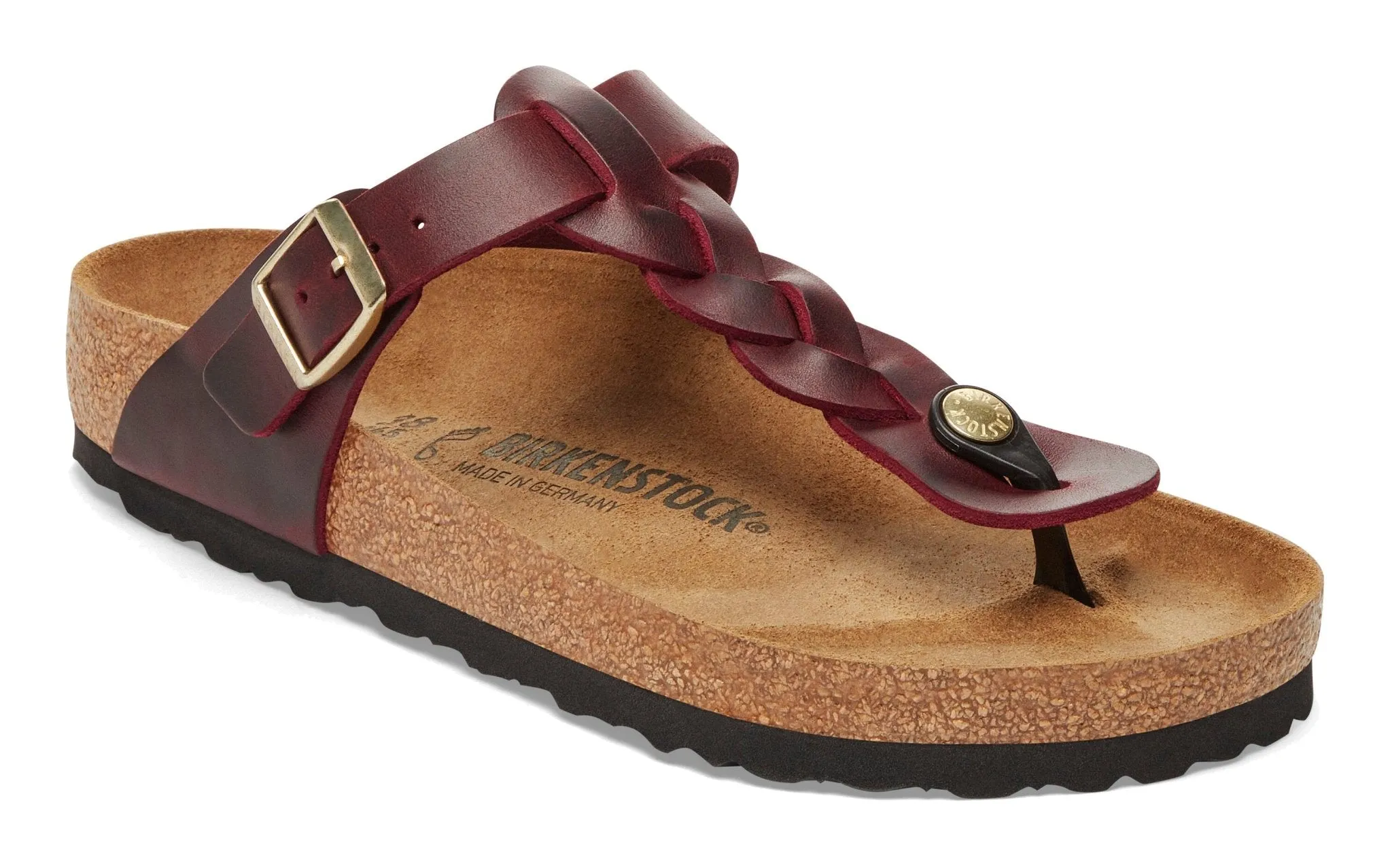 Birkenstock Gizeh Braided Zinfandel Oiled Leather