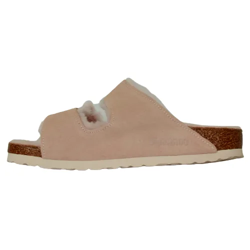 Birkenstock Sandals - Arizona Fur - Rose