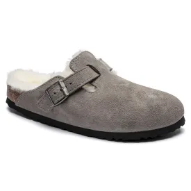 Birkenstock Women's Boston Shearling Suede Leather Narrow