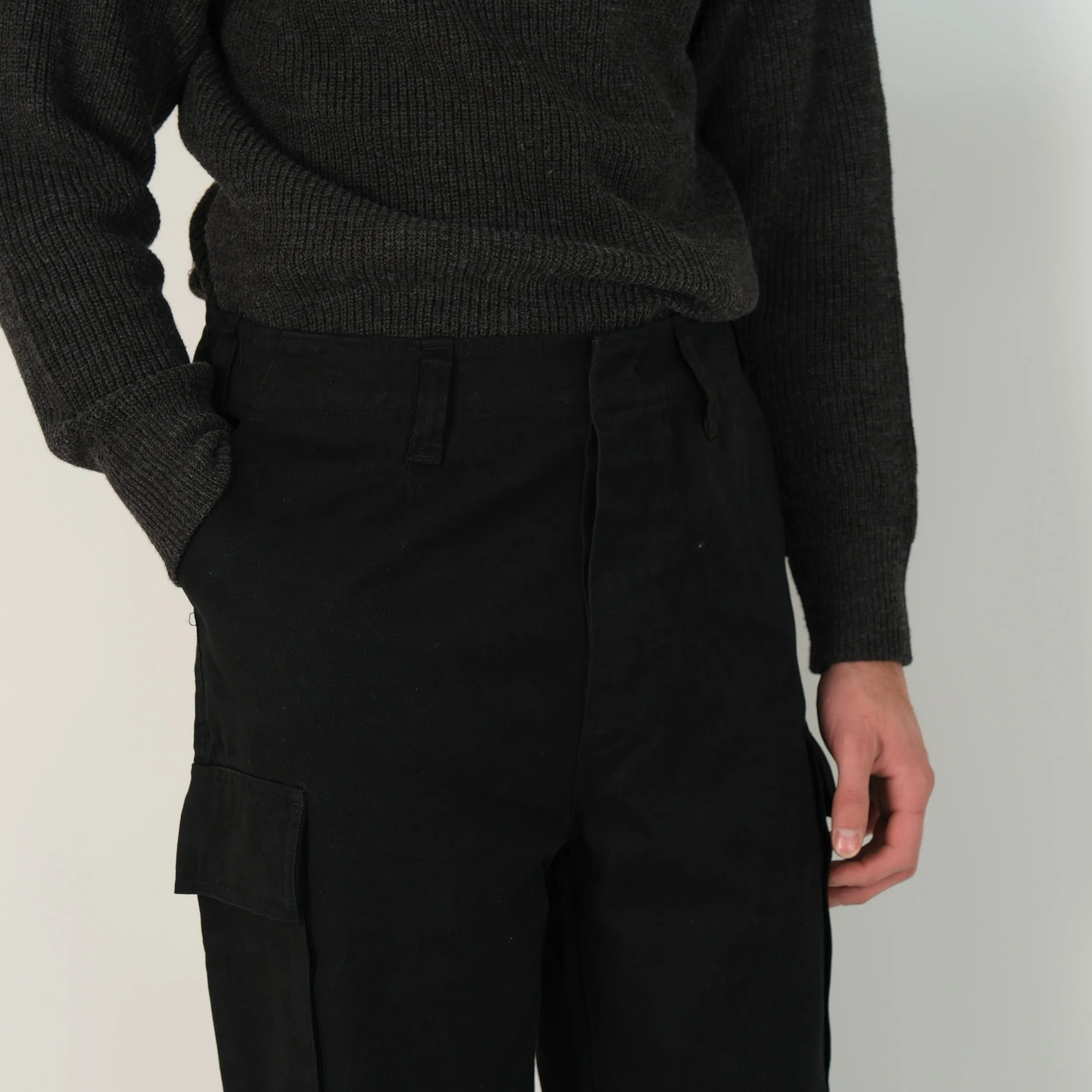 BLACK BDU MOLESKINE PANTS