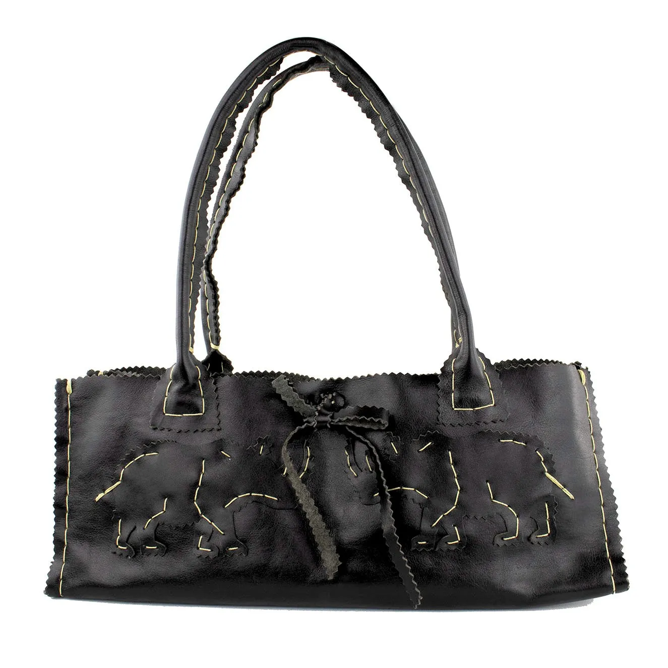 Black Rhino Evening Tote in Leather