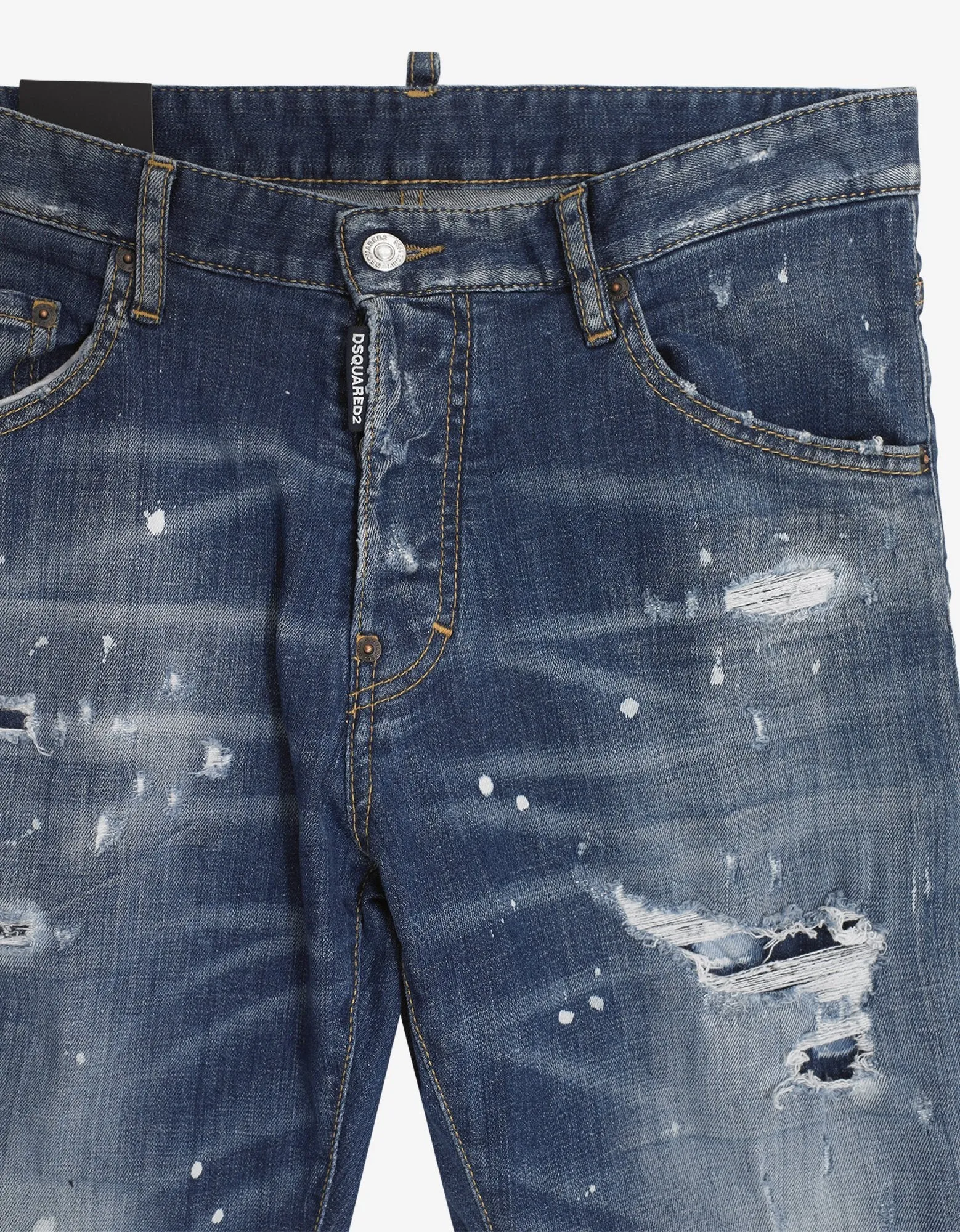 Blue Distressed Run Dan Jeans -