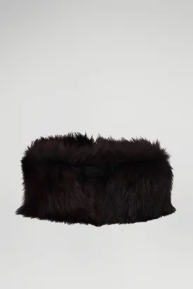 Bordeaux Shearling Neckwarmer