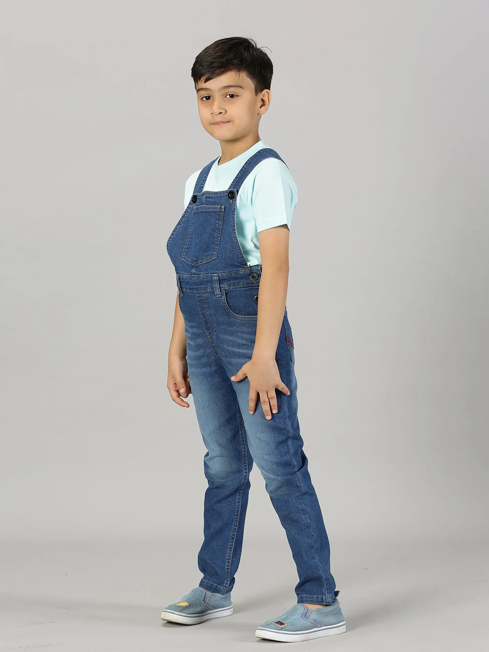 Boys Denim Dungaree Pant