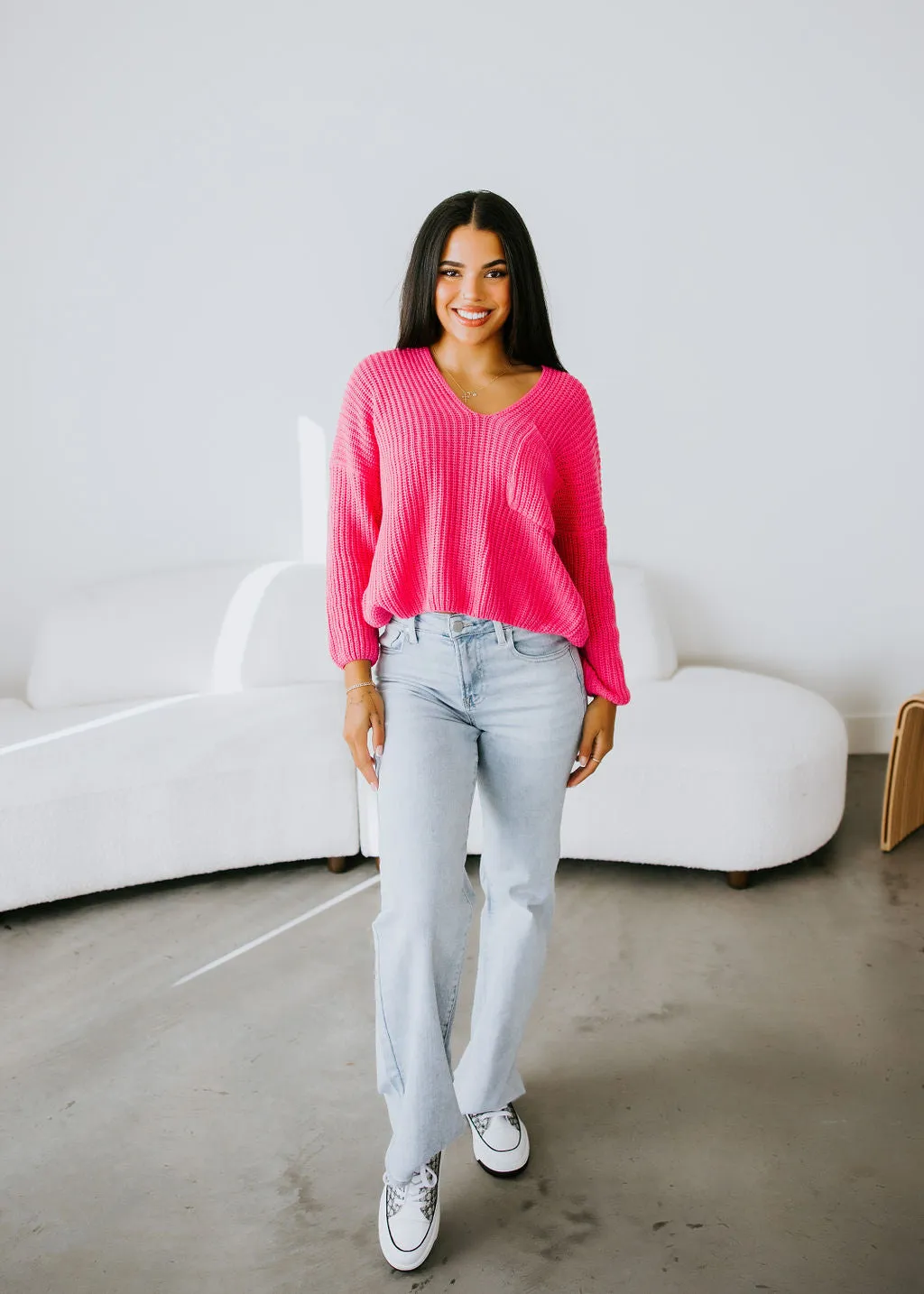 Bright Future V-Neck Sweater