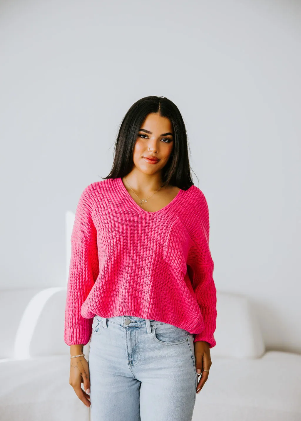 Bright Future V-Neck Sweater