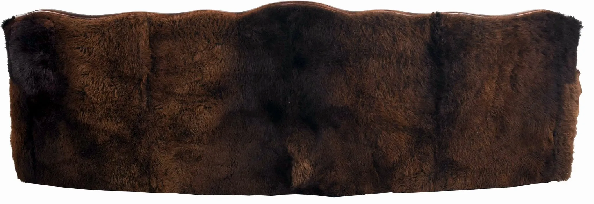 Buffalo Curved and Tufted Back Western Sofa