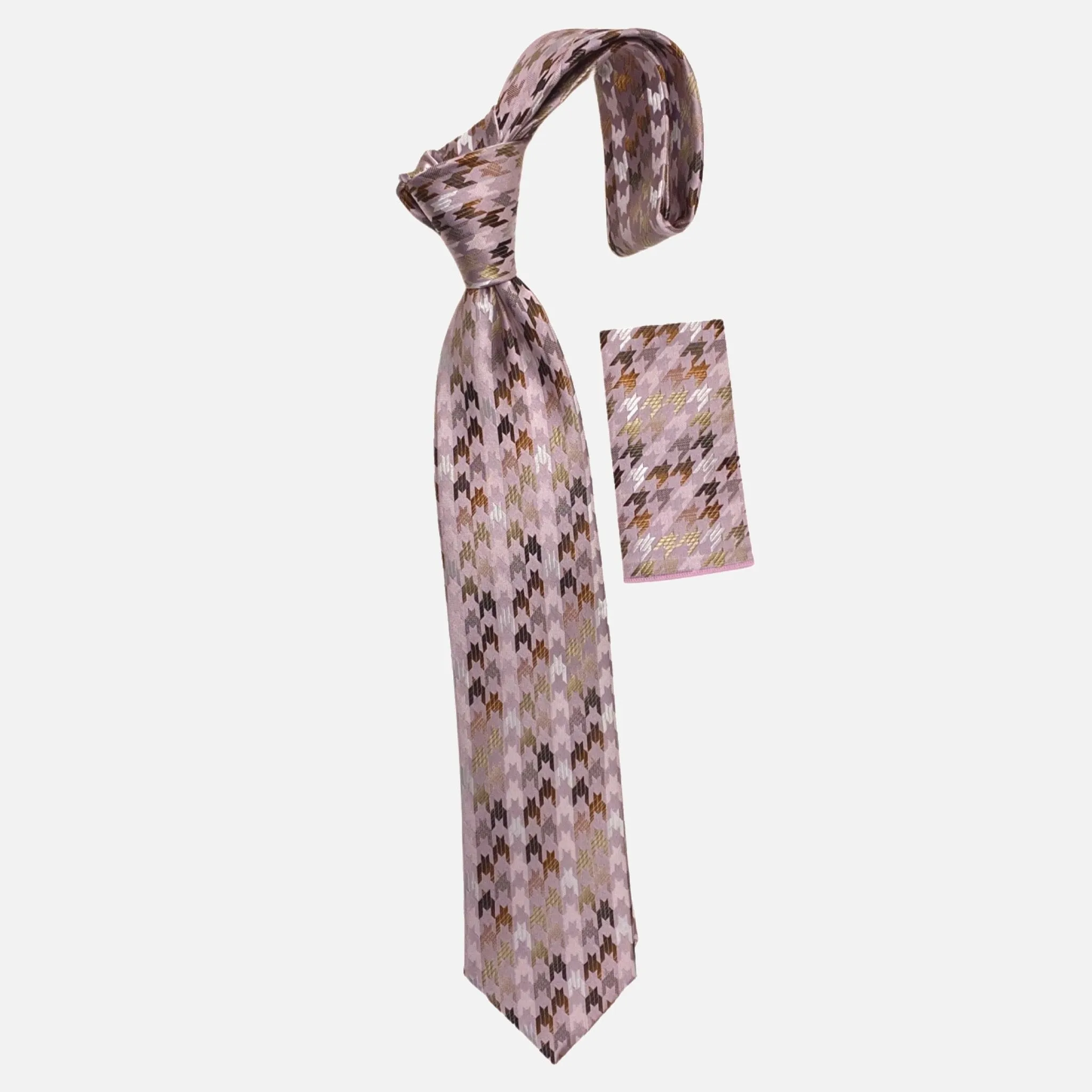 BW2261 Big Knot Silk Tie and Hanky Set