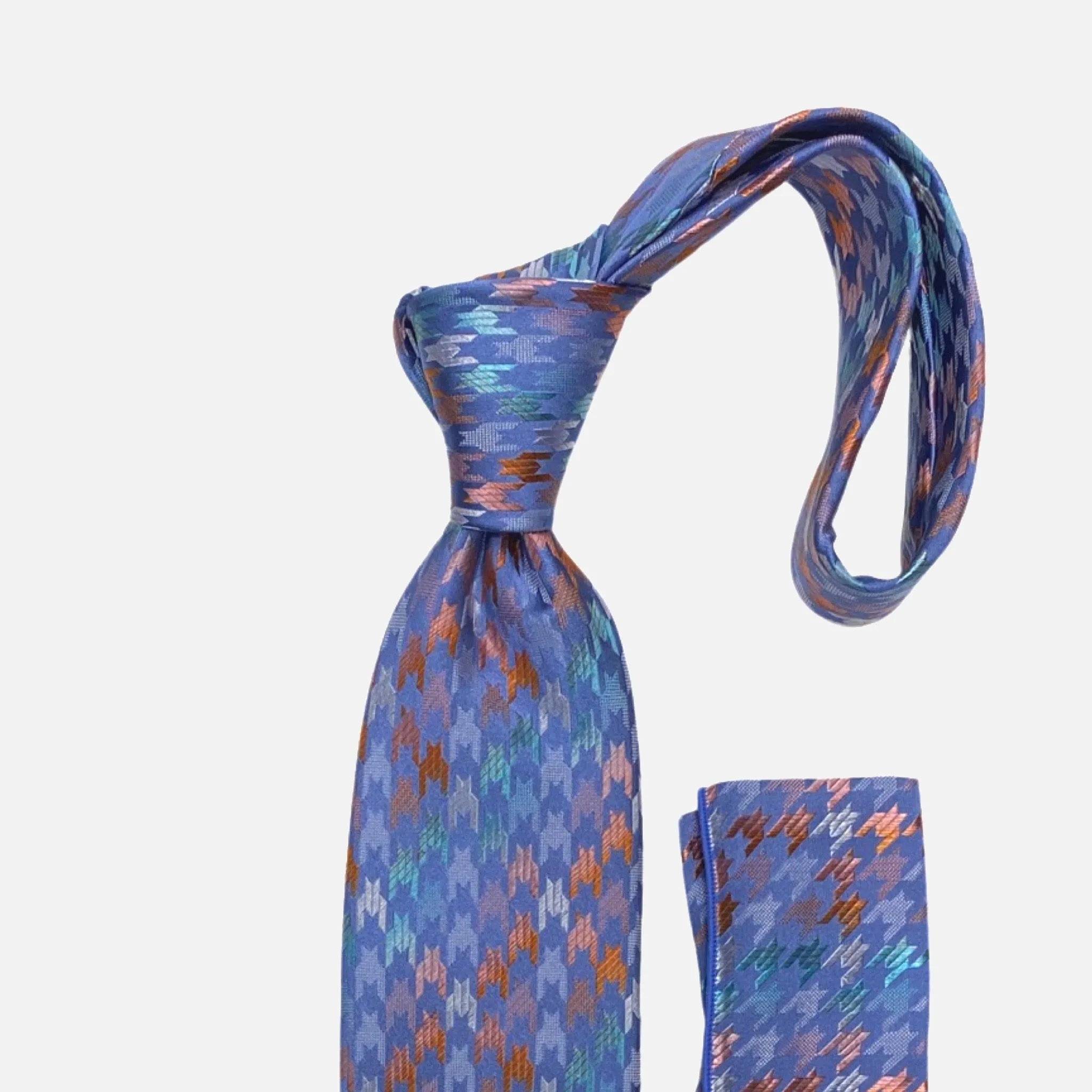 BW2261 Big Knot Silk Tie and Hanky Set