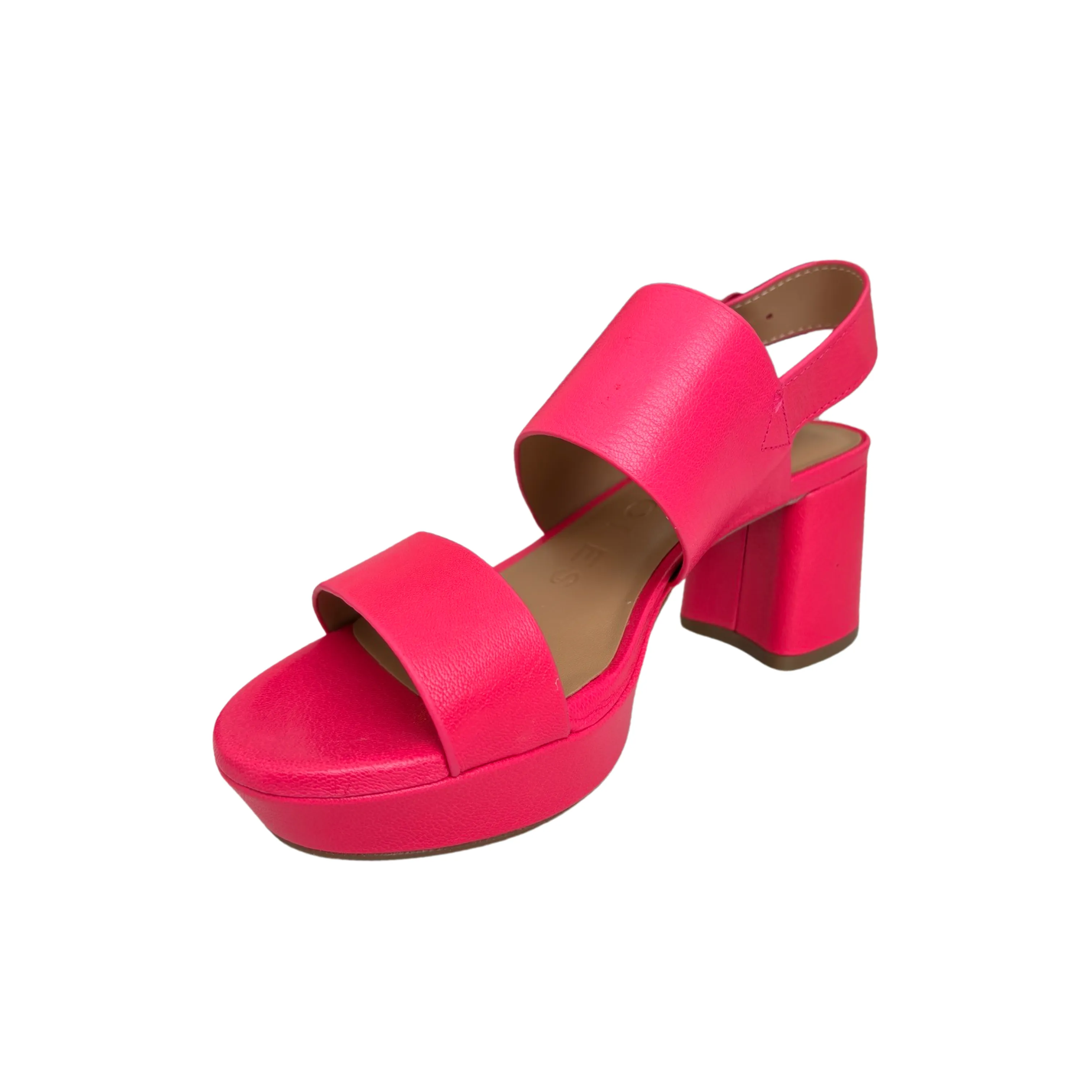 Camera Pink Leather Sandal