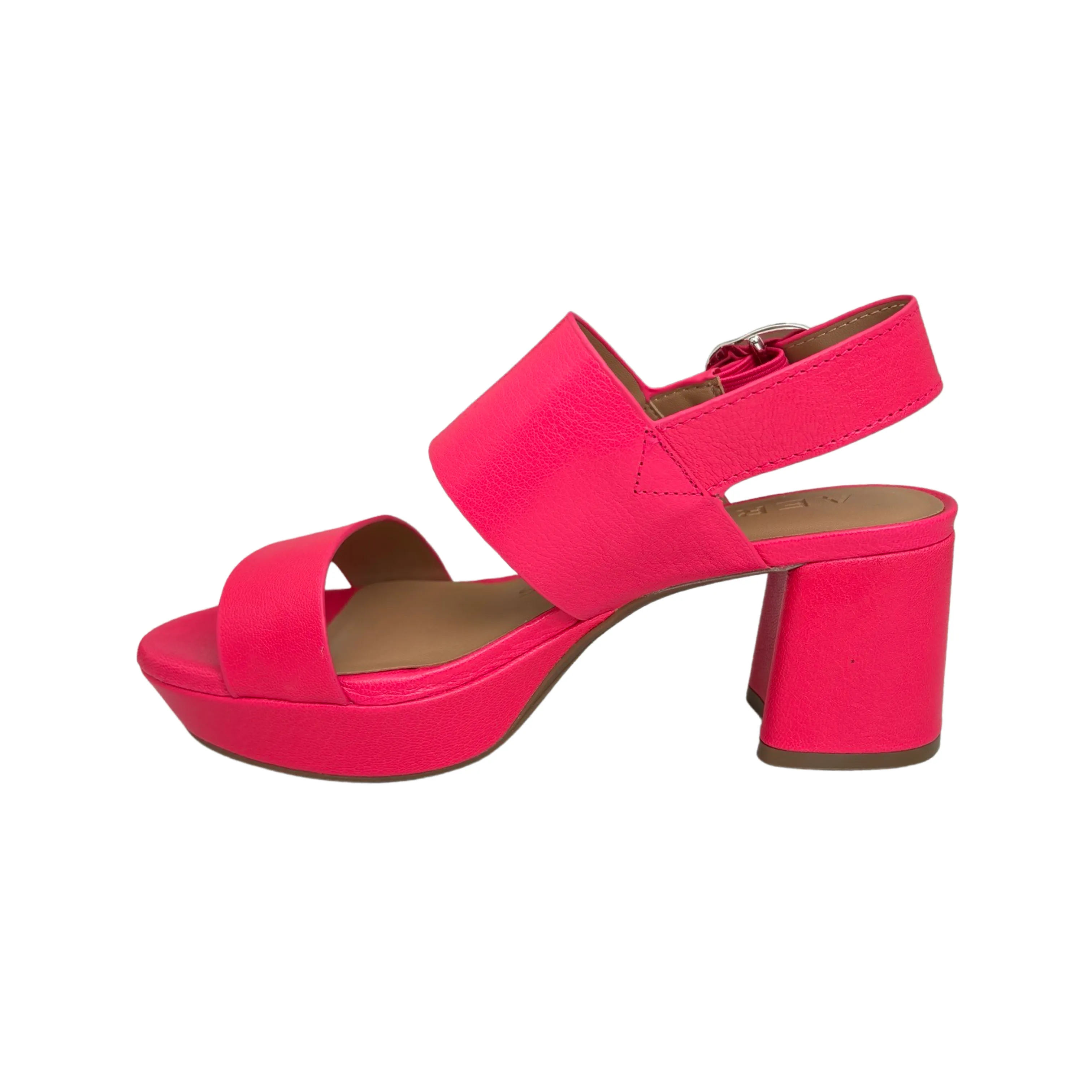 Camera Pink Leather Sandal