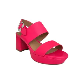 Camera Pink Leather Sandal