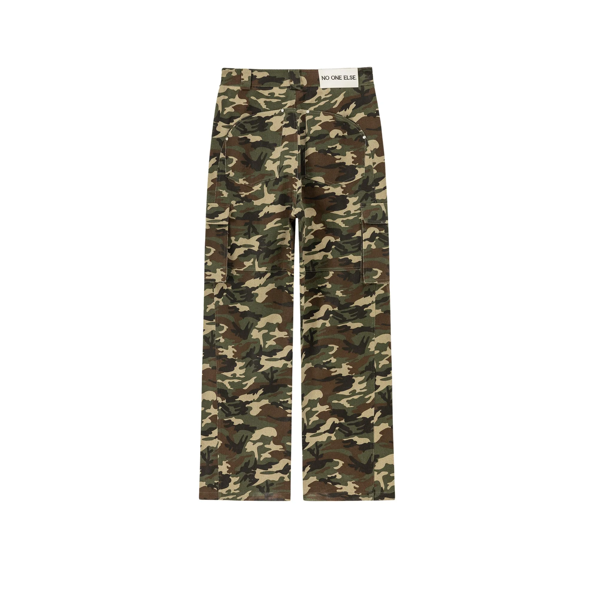 Camouflage Cargo Wide Pants