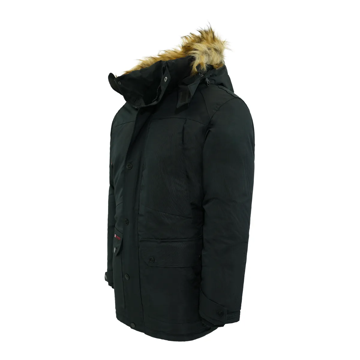 Canada Weather Gear Men's Fur Trim Hooded Parka Jacket