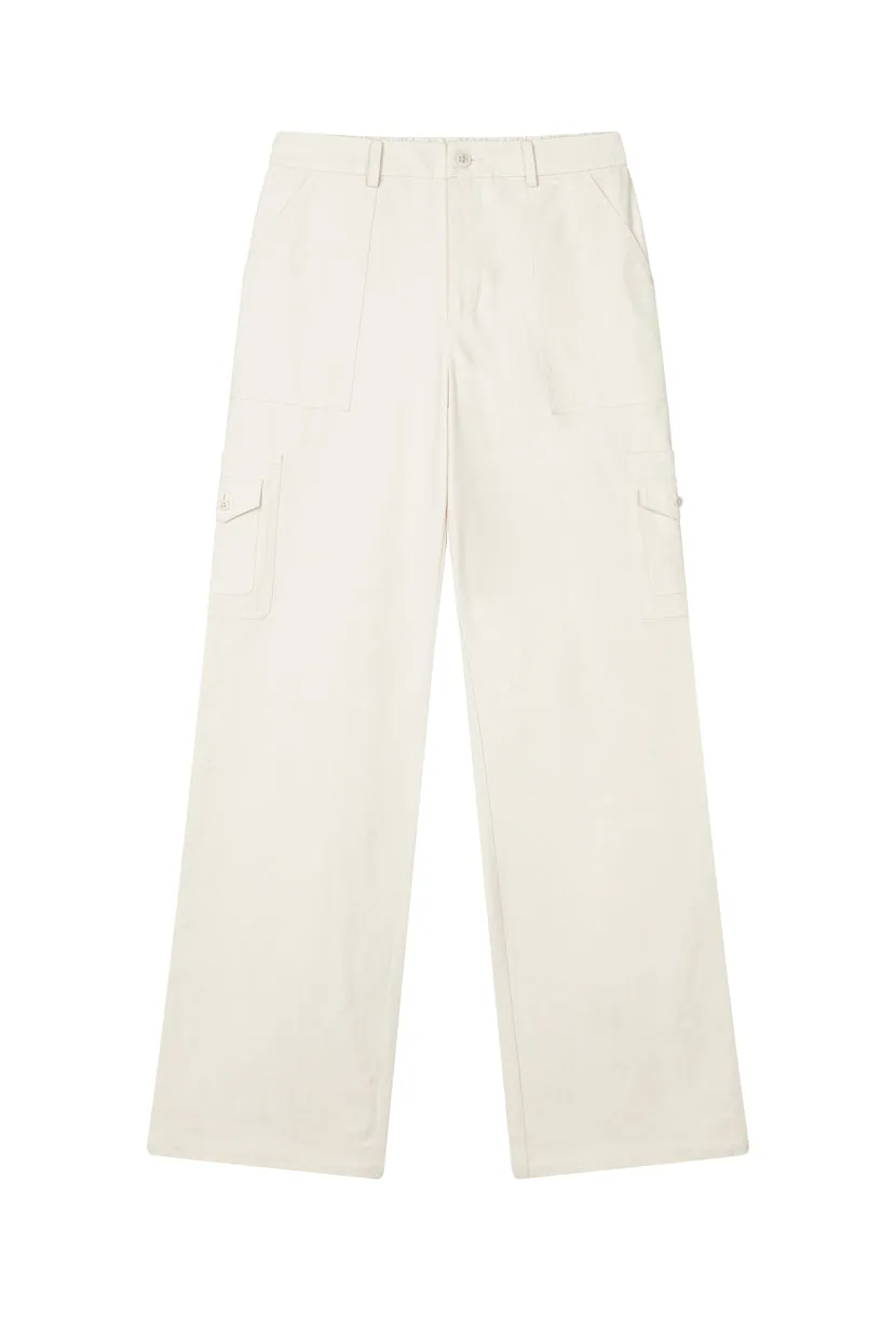 Carey Cargo Pants - Cream