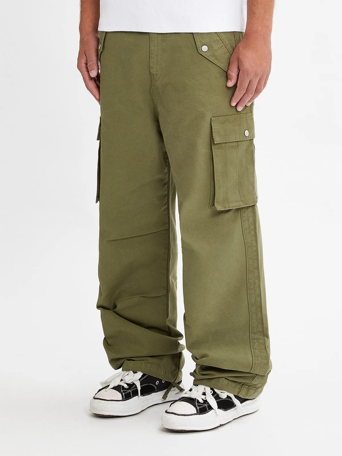 CARGO PANTS - OLIV