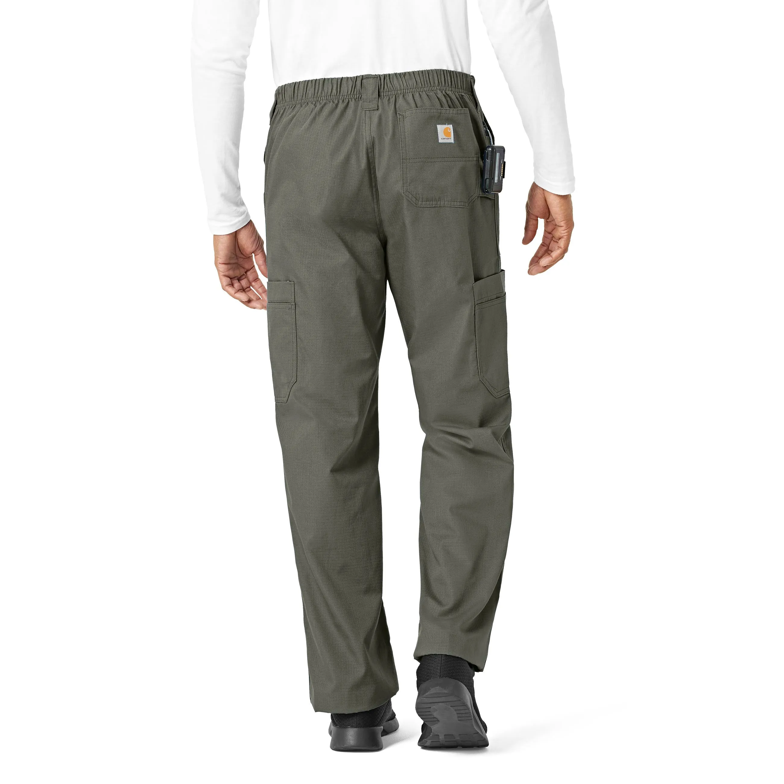 Carhartt Ripstop Men's Boot Cut 8-Pocket Cargo Scrub Pant - Olive