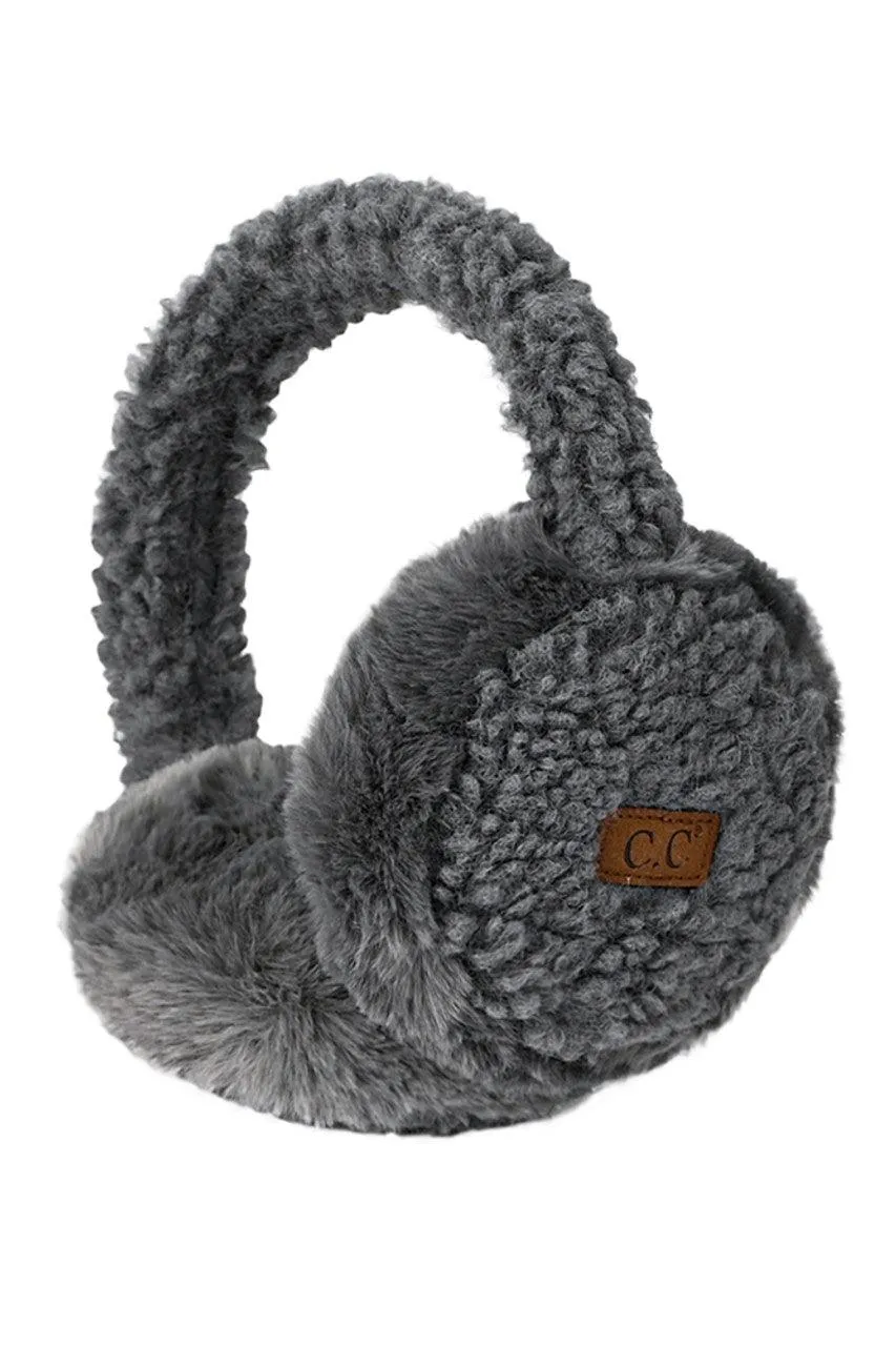 C.C FAUX FUR SHERPA EARMUFFS-EM-3667