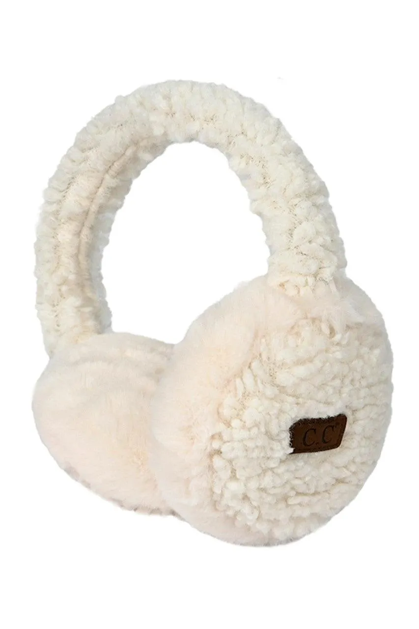 C.C FAUX FUR SHERPA EARMUFFS-EM-3667