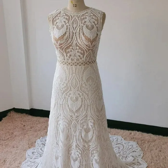 Chantilly Lace Bridal Gown