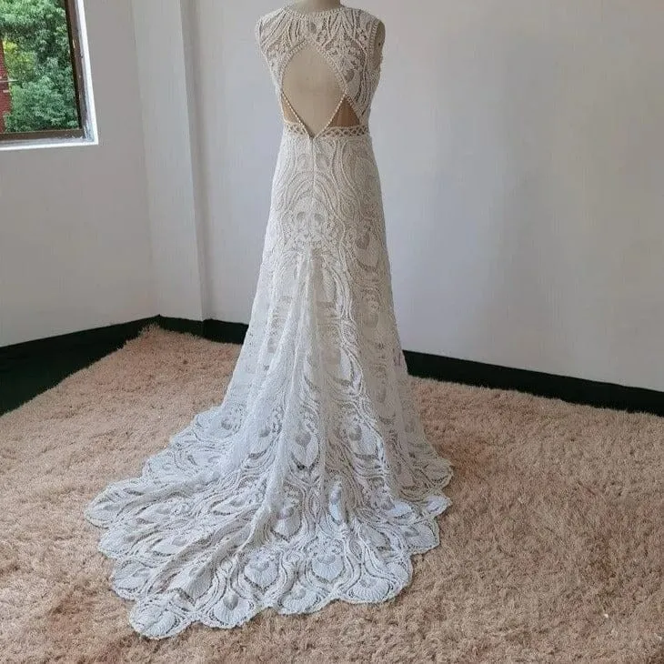 Chantilly Lace Bridal Gown