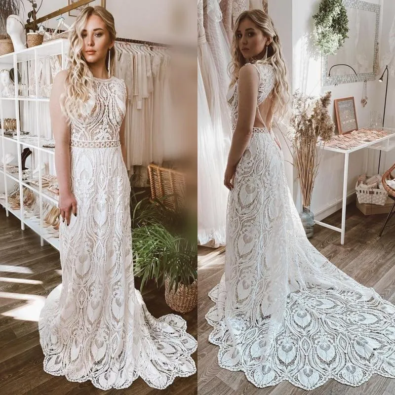 Chantilly Lace Bridal Gown